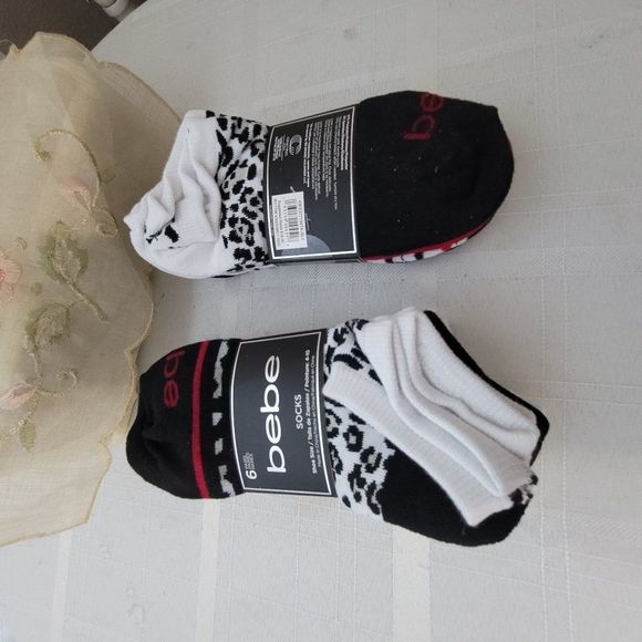 1503 bebe Socks 6 pairs Size Shoes 4-10 - Picture 5 of 5